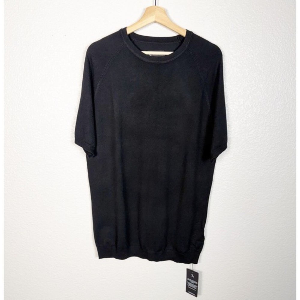 Tailored Athleta NWT Size XXL Mens Fine Gauge Knit Tee Shirt‎ in Black
